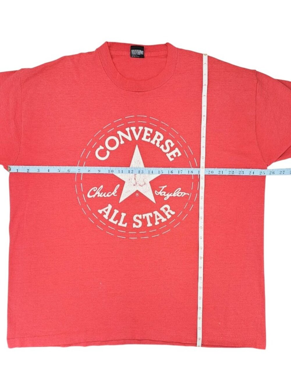 Vintage Converse All Star Chuck Taylor Red Graphic T-Shirt XXL Sneaker Star Logo - Picture 8 of 10